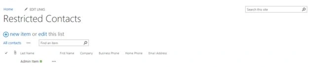 List Settings