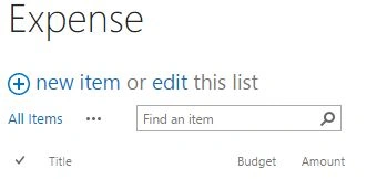 Create an Expense