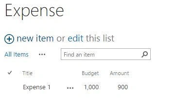 edit in list