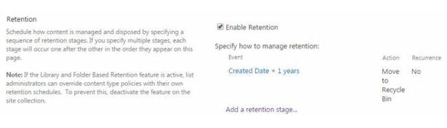 retention