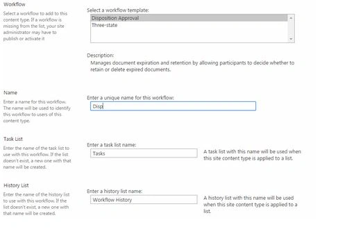 configuration settings