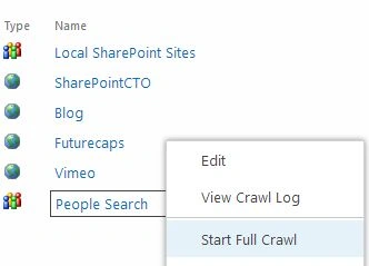 crawl for the content source