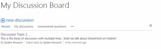 discussion board