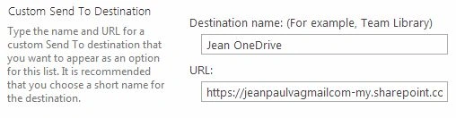 URL textbox
