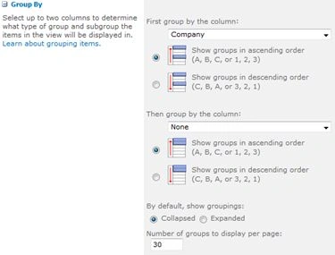 Group by Section