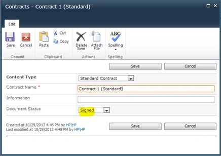 Document Status