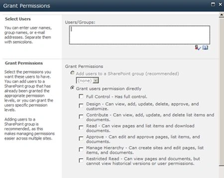 Permission levels