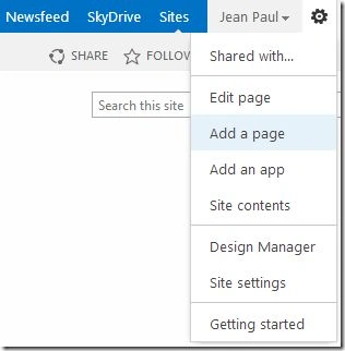 Create Page