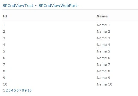 Test the Web Part