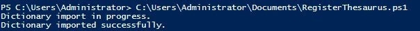 installation succeeded