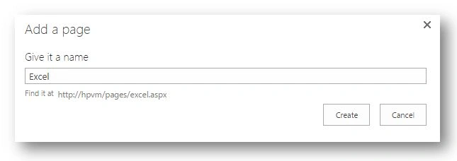 Create a Page