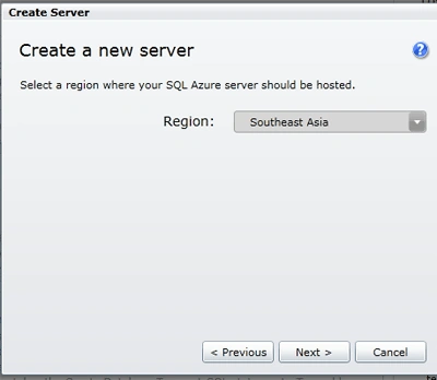 SQL Azure database