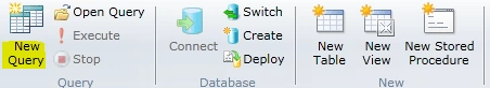 table in SQL Azure Management portal