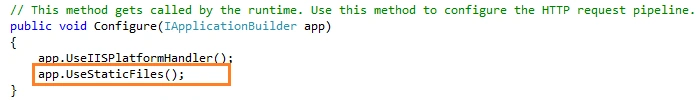 use static file