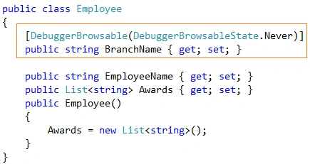 DebuggerBrowsableState