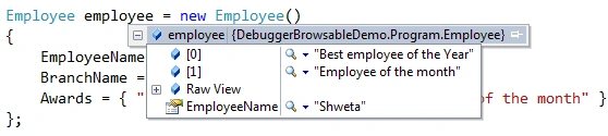 debugging the application