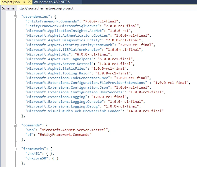 json file