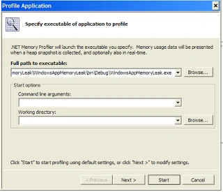 Profile application