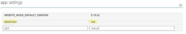 Defining App Settings