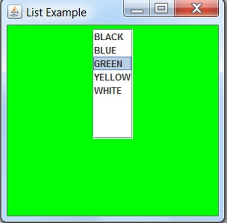 JList in Java