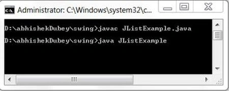 JList in Java