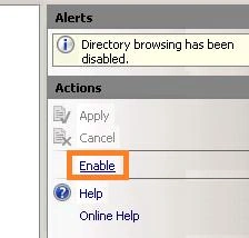 Directory Browsing Enable