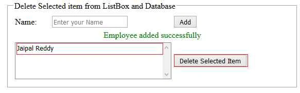 Select the ListBox