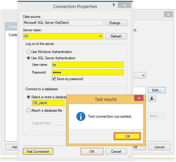 Connection properties