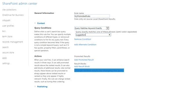 Query Matches Keyword