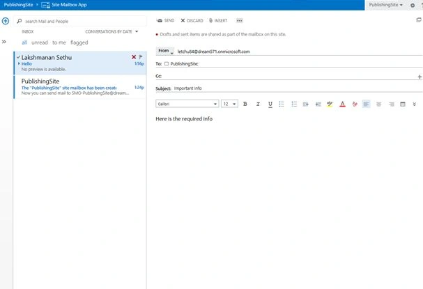 Draft an email