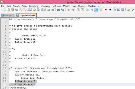 Edit the deny keywords