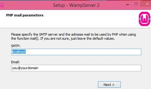 Php mail parameter