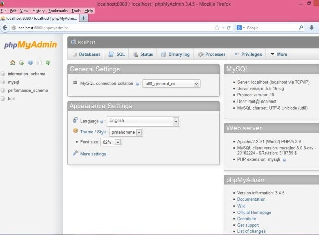 Php my admin