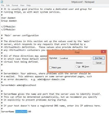Select apache
