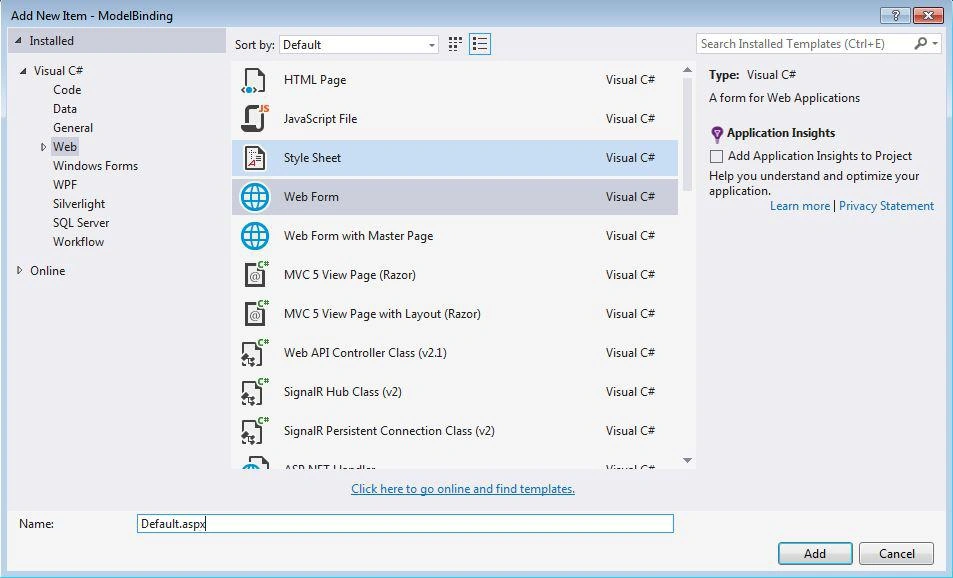 webforms and style sheet