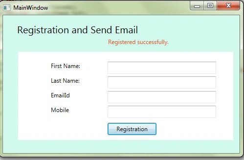 Registered Successfully
