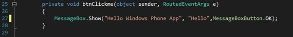 navigate the event handler