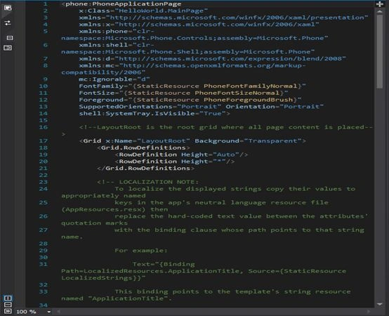 xaml codes