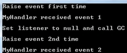 Raise event