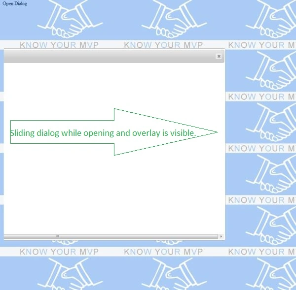 Overlay opening
