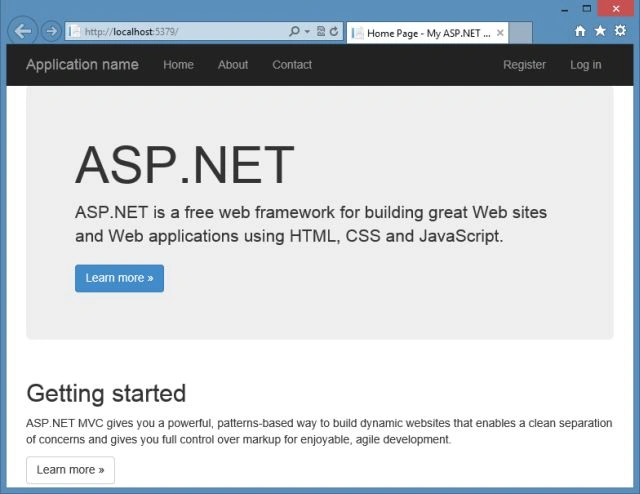 Mvc 5 Home Page