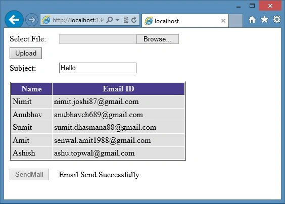 Emailing in ASP.NET