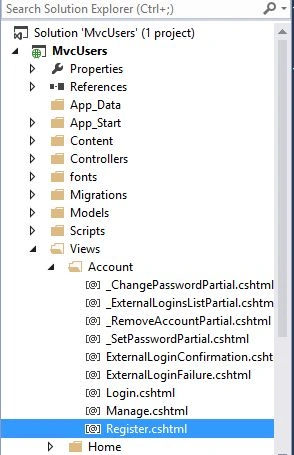 Register Page in MVC