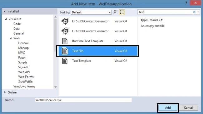 Adding Text File