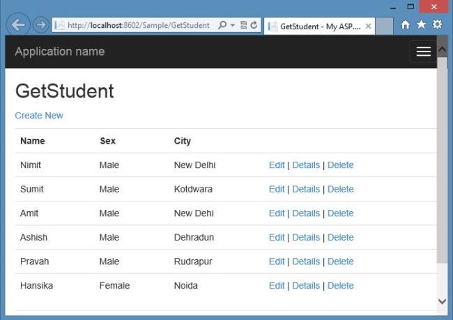 Home Page in MVC