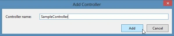 Add Controller in MVC