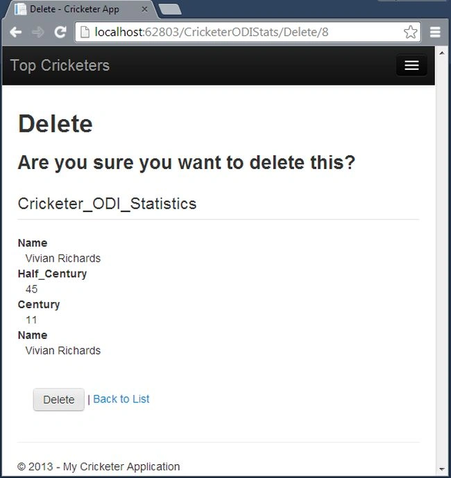 Delete