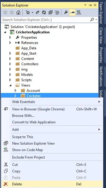 Delete View
