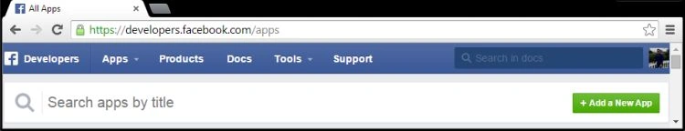 Adding New Facebook App