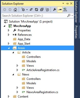 Area in Mvc 5